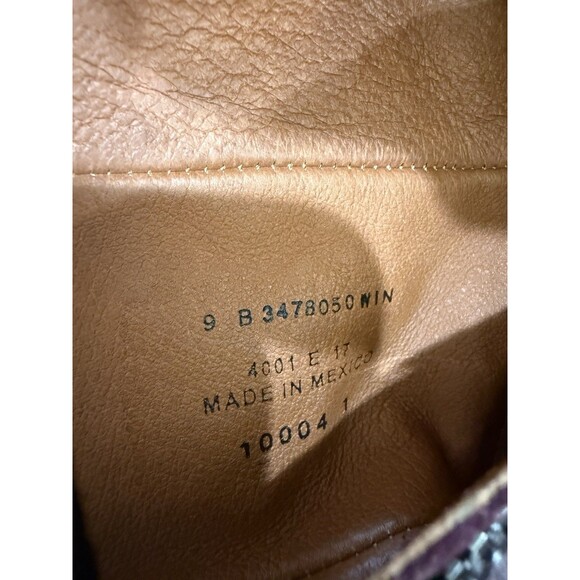 Frye Women’s Win Harness Zip Ankle Boots Burgundy Leather Size 9B Made in Mexico - Picture 10 of 12